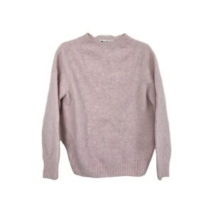 VTG Harley of scotland 100% pure wool light pink women's sweater size XL